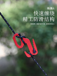 Outdoor 9-Shape Wind Rope Buckle Multi-functional Camping Tent Rope Tensioner