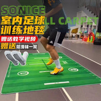 Indoor Soccer Training Mat, Soundproof & Noise-Reducing Home Kids Football Pad, Agility Carpet Equipment for Soccer Training