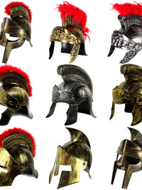 Roman Spartan Warrior Helmet for Cosplay and Parties, Adult Size
