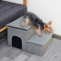 Pet Stairs Ramp for Small Dogs and Cats, Bedside Climbing Ladder for High Beds, Windowsills, and Vehicles