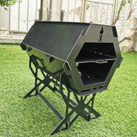 Fire Art Portable Outdoor Wood-Burning Stove for Heating, Patio BBQ, and Pizza