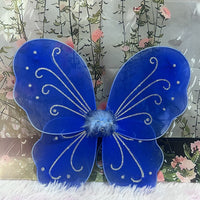 Kids' Foldable Angel Wings Costume Set for Performances and Festivals
