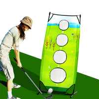 Portable Golf Practice Net and Hitting Mat Set for Swing and Chipping Training
