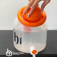 Large Capacity Cold Water Pitcher with Faucet Portable Household Cool Water Kettle Outdoor Picnic Tea Beverage Dispenser Beer Growler