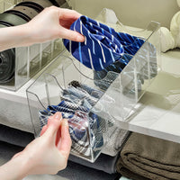 Clear Belt Organizer Box for Wardrobe, Multi-functional Storage Rack for Ties, Scarves, and Belts