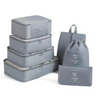 7-Piece Travel Luggage Organizer Set for Clothes and Accessories