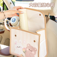 Cartoon Car Seat Back Organizer Bag with Large Capacity