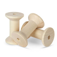 Handmade DIY Accessories Retro Wooden Spool Thread Holder Raw Wood Color
