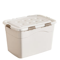 Thickened Rolling Storage Bins with Lids - Large Capacity Stackable Plastic Organizer for Toys & Clothes