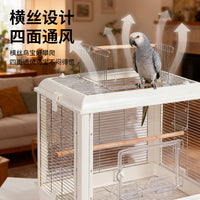 Large Horizontal Wire Bird Cage for Parrots and Breeding