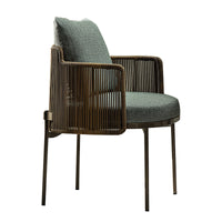 Outdoor Teak Woven Rattan Bar Table and Chairs Set for Patio Garden Balcony