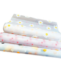 EVA Daisy Print Cabinet Drawer Liner, Waterproof and Moisture-proof Shelf Liner for Kitchen and Refrigerator