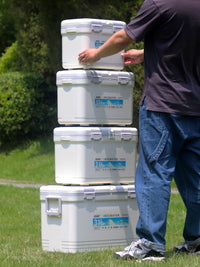 Portable Insulated Cooler Ice Chest for Camping, Outdoor Events, and Commercial Use - Long-Lasting Cold Retention