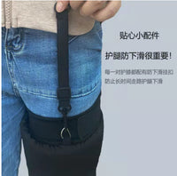 Motorcycle Zipper Leg Guards for Riders - Extended Length, Anti-Wear, Professional Knee Protection for Men and Women