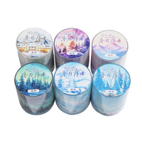 Winter Overture PET Tape Set for Journal Decoration - Holographic Winter Scenery