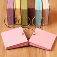 Mini Portable Kraft Paper Word Cards / Memo Pads, 50 Sheets
