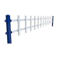 Zinc Steel Garden Fence Panel for Lawn and Flower Beds, Outdoor Landscape Barrier