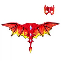 Kids Dinosaur Wing and Mask Set for Jurassic Theme Parties and Stage Plays