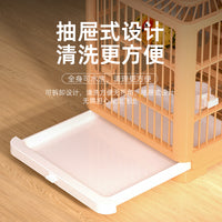 Large Portable Bird Cage with Toilet for Parrots Outdoor Travel Observation Villa Small Bird Cages Wholesale