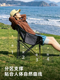 Portable Widened Moon Chair Set for Outdoor Camping Fishing Beach Picnic