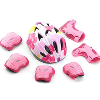 Kids' Bike Helmet and Protective Gear Set for Cycling, Skating, and Scooter Riding