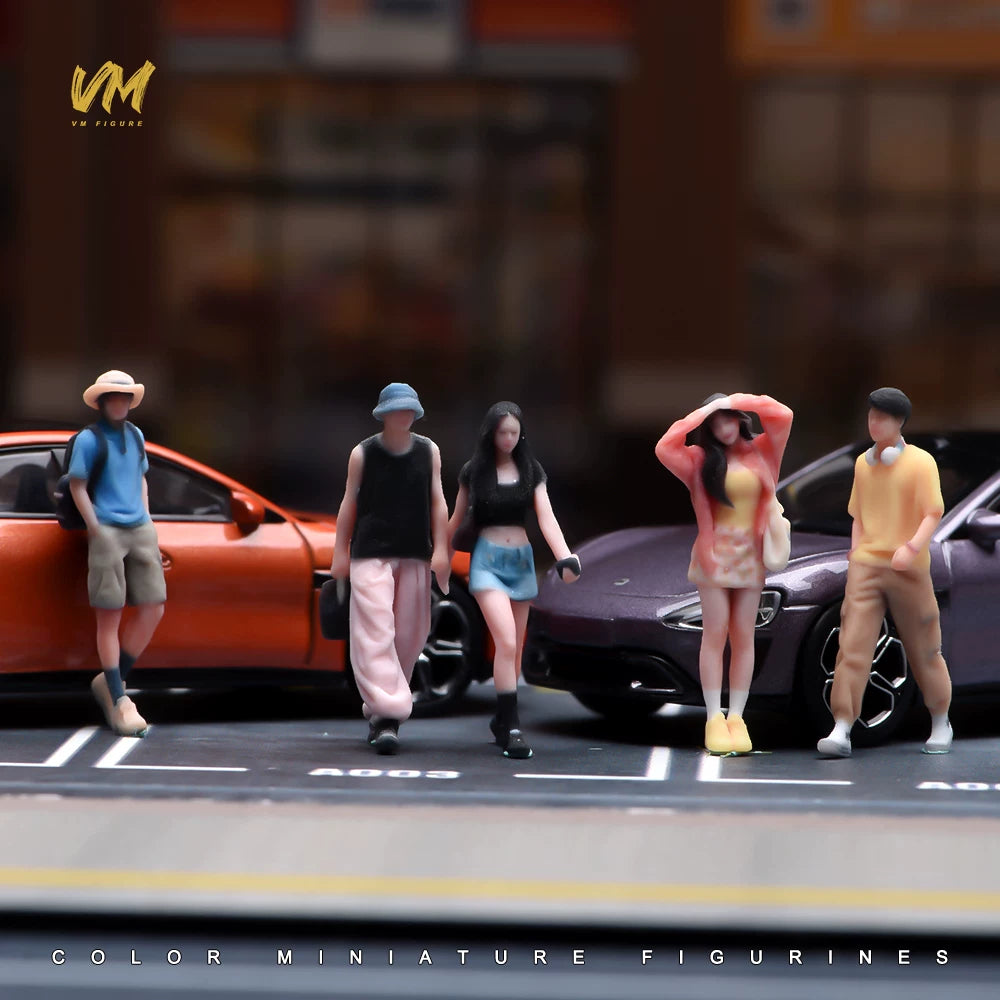 VM Miniature Figures 1/18, 1/24, 1/43, 1/64, 1/87 Scale for Car Models, Flower Pots, Fish Tanks, and Dioramas
