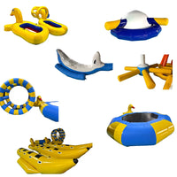 Inflatable Water Park Toys for Kids and Adults - Seesaw, Slides, and Water Games for Swimming Pools