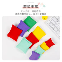 Kids Square Bean Bags for Sensory Training & Outdoor Throwing Games