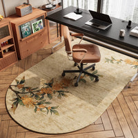 Arched Non-Slip Wear-Resistant Office Chair Mat for Hardwood Floors and Carpets