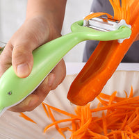 3-in-1 Dolphin Shaped Stainless Steel Swivel Peeler for Fruits and Vegetables