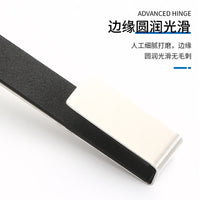 Stainless Steel Over-the-Glass Door Hook for Bathroom, Removable No-Drill Metal Hanger