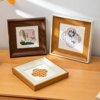 DIY Watercolor Chinese Painting Photo Frame with Mat Board for Wall or Tabletop Display