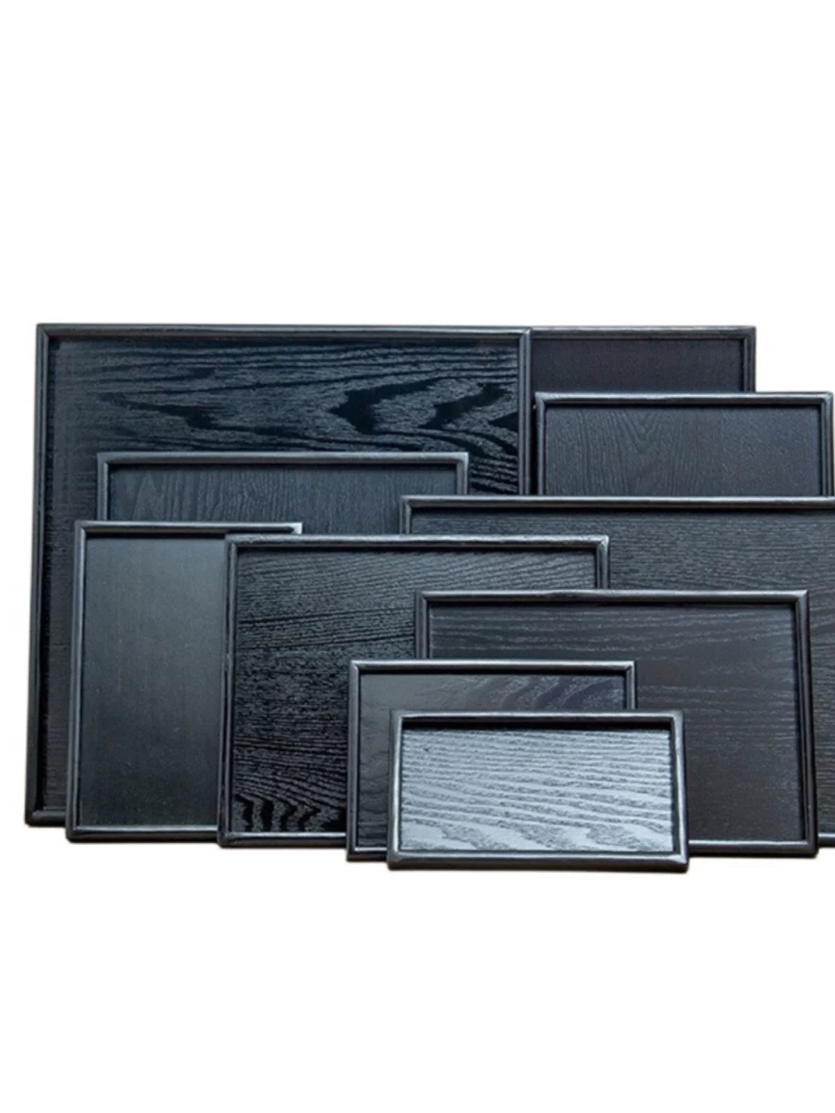 Japanese Zen Garden Solid Wood Tray Micro Landscape Base for Desktop Decor