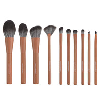 18-Piece Cheese Makeup Brush Set with Soft Bristles and Storage Box
