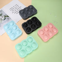 Silicone Sphere Ice Cube Tray with 8 Cavities, Easy Release Round Ice Ball Maker for Home and Commercial Use