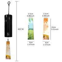 Waterproof Carbon Fiber Chord Wind Chime for Outdoor Patio and Garden Decor