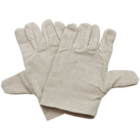 Canvas Work Gloves Heat Resistant Wear-proof Double Layer Protection for Welding and Mechanical Tasks