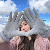 Women's Winter Warm Touchscreen Wool Gloves for Cycling and Driving