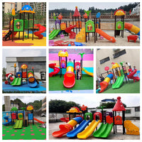 Kids' Large Outdoor Slide and Swing Set for Playgrounds and Homes