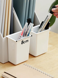 Shuangshan Wall-Mounted Desk Organizer for Small Items, Stationery, Makeup Brushes, and Office Supplies