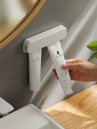 Wall-Mounted Toothpaste Squeezer and Organizer Clip for Bathroom