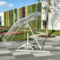 Large Transparent Outdoor Umbrella for Beach, Garden, and Patio
