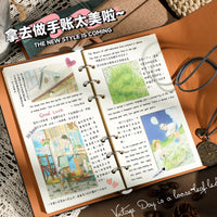 A6 Vintage PU Leather Journal with Strap Closure, Creative Diary Notebook Gift Set