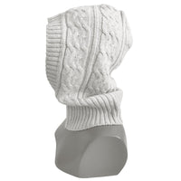 Unisex Balaclava Hooded Scarf Winter Warm Knitted Neck Warmer Multi-purpose