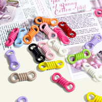 Painted Spiral Double-Head Spring Buckle for DIY Keychains and Jewelry