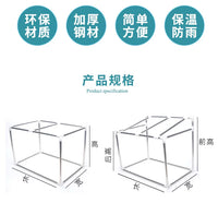 Mini Greenhouse with Stainless Steel Frame for Balcony Plants