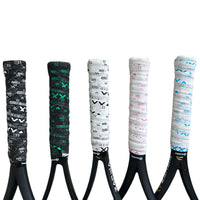 ZARSIA Frosted Printed Badminton Tennis Racket Overgrip Non-Slip Sweat-Absorbent Tape 3cm
