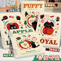 Cartoon Pet B5 Loose-Leaf Notebook with Detachable PP Cover and Coil Binding