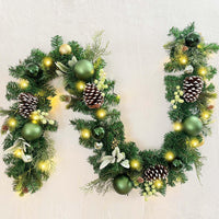 Christmas Garland Wreath for Door, Window, Staircase, and Mall Decoration - Festive Holiday Ornament