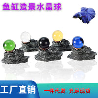 Aquarium Crystal Ball Ornament for Fish Tank Decoration